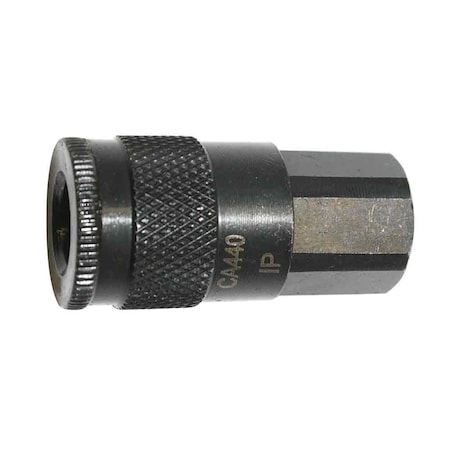 Interstate Pneumatics 1/4 Inch Automotive Steel Coupler x 1/4 Inch Female NPT, PK 100 CA440-100K